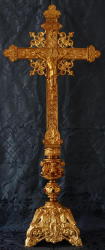 Brass Altar Crucifix